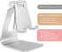 Aluminum Alloy Cell Phone Stand,Adjustable Tabletop Metal Phone Holder,Desktop Phone Dock Holder,Smartphone Cradle,Silver......