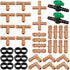 Drip Irrigation Fittings Kit for 1/2" Tubing, 36 Pieces 1/2 Inch Drip Line Connectors for Drip Sprinkler Systems - 12 Couplings, 8 Tees, 6 Elbows,...