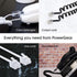 Power Gear Coiled Telephone Cord, 4 Feet Coiled, 25 Feet Uncoiled, Phone Cord works with All Corded Landline Phones, For Use in Home or Office, Bl...