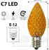 Brite Star LED C7 Replacement Bulbs - Orange 25-Pack, Energy Efficient Perfect Christmas & Outdoor Lighting - E-12 LED Bulb...