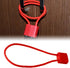 Anti-Theft Heavy Duty Steel Cable Lock, Red, 15"...