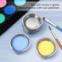 DOITOOL 12 PCS Stainless Steel Painting Color Palette, with Mouth 2 inch Painting Trays Makeup Palette Watercolors Small Round Mixing Palette Pain...