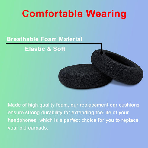 Ear Pads for Jabra Headset, Replacement Ear Cushions Headphone Earpads for Jabra PRO 920 930 9450 9470 GN2000 BIZ 1500 1900 2400II Plantronics HW2...
