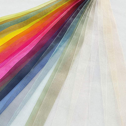 Chenkou Craft Solid Organza Ribbon Assorted 24 Yards Craft Bow Party Decoration Packing Ribbons (Mix, 3/8"(10mm))...