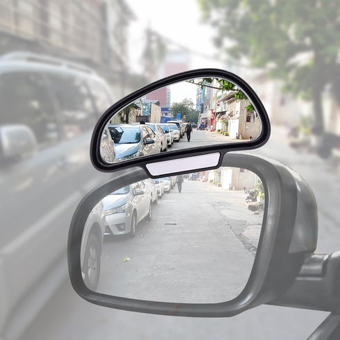 Blind Spot Mirror, Car Rear View Mirrors, Universal Car Auxiliary Mirror, HD True Glass, Adjustable Wide Angle Auxiliary Side Mirror, Left, 1Pcs...