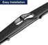 X AUTOHAUX 12inch Rear Windshield Wiper Blade Arm Set for Vauxhall for Astra 2005 2006 2007 2008 2009 2010...
