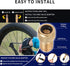 6Pcs Presta Valve Adaptor and 12Pcs Bike Tire Caps, Convert Presta to Schrader,French/UK to US, Inflate Tire Using Standard Pump or Air Compressor...