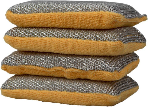 Home Basics Multi-Purpose Dual Action Microfiber Scrubbing Sponges (1)...