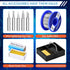 Electronics Soldering Iron Kit - 80W Digital LCD Solder Gun with ON/OFF Switch Adjustable Temperature Controlled and Fast Heating Thermostatic Des...