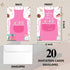 Cooking Birthday Invitation Filler Cards with Envelopes (20 Count)? Kitchen Baking Party Supplies for Kids, Teens or Any Age Boys and Girls - A16...