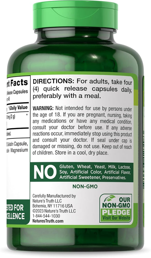 Nature's Truth Beet Root Capsules | 2,000mg | 180 Count | Non-GMO and Gluten Free Supplement...