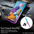 Silverback for Galaxy A21 Case, Moving Liquid Holographic Sparkle Glitter Case with Kickstand, Bling Diamond Rhinestone Ring Protective Girls Wome...