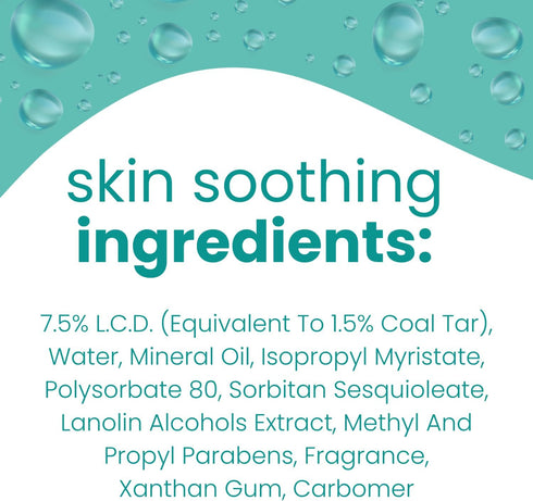 Emulsion Cream - Coal Tar Lotion for Relief from Eczema, Psoriasis, and Dermatitis - Helps Soothe Itchy Flaky Skin, Redness, Dryness, and Inflamma...