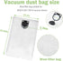 Vacuum Filter Bags for BOSCH Wet/Dry Dust Collector/vacuum Cleaner Model 3931 3931A Replacement Vacuum Filter Bags Wool Filter Bags, VAC013, White...