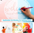 Kigley 16 Pcs Welcome Stencils for Painting on Wood 12" Large Hello Summer Themed Stencil Round Welcome Letters Stencils Templates Farmhouse Paint...