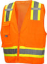 Pyramex RVZ2420 Series Class 2 Surveyor's Safety Vest with 6 Pockets, Hi Vis Orange, Extra Large...