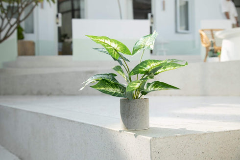 Velener 1Pc Faux Plant Indoor in Plant Pot 16"- House Plant for Farmhouse Kitchen Decor Living Room Accessories Home Office Cubicle Bookshelf Gues...