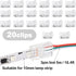 20 Pieces 3 Pin LED Light Connectors Strip to Wire Quick Connector LED Extension 3 Pin LED Strip Connector 10 mm Terminal Strip Connectors Clear T...