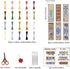 FREEBLOSS 6 Set Bookmark Cross Stitch Kits Stitch Bookmark Cross Stitch Kits with Instructions Punch Needle Kit for Beginners Bookmark Making Kit ...