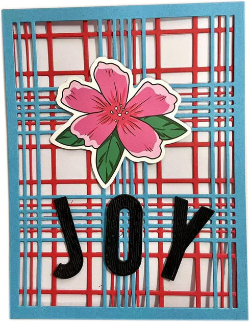 Die Cut Card Making Set of 2 Layering Metal Scrapbooking Cutting-Dies Kit DIY Paper Photo Album Art Craft Embossing Tool (Set of 2 Square Check)...