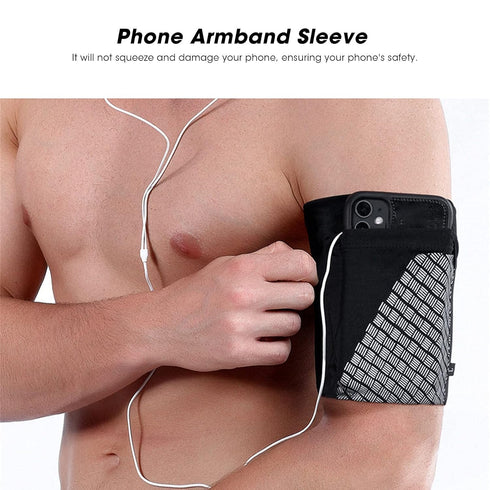 Cell Phone Armband - Running Arm Band Holder Pouch Case Phone Armband Sleeve Universal Comfort Arm Cell Phone Holder Sports Armband for Running, F...