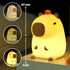 FULLOSUN Capybara Night Light, Capybara Gifts, Funny Capybara Birthday Gifts for Children Women Teenage Girls Boy Toddler - ABS+SIL Portable Squis...