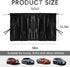 ZATOOTO Car Curtains - Divider Privacy Window Sun Shade - Side Windshield Magnetic Sunshades Covers - Travel Removable Simple...