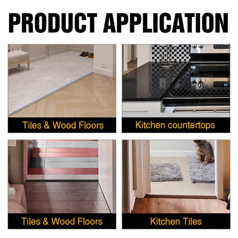 Floor Transition Strip Floor Cover Strips Self Adhesive Flooring Transitions Laminate Floor Strip Vinyl Floor Flat Divider Strip for for Joining F...