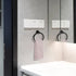 Towel Ring,Hand Towel Holder for Wall Mounted,Towel Holder,Towel-Racks, Bathroom Hardware Simple Round Towel Hanger SUS 304 Stainless Steel (Black...