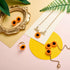 10 Pieces Sunflower Pendant Faux Pearl Chain Necklace Sunflower Charm Bracelet Earrings Ring Sunflower Hair Clip Sunflower Boho Headband Wreath fo...