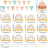 Boho Classroom Decor, Happy Birthday Bulletin Board Calendar Decorations Rainbow Classroom Wall Decor Supplies Include Labels Classroom Chart Cuto...