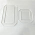 2 Sets Quilting Templates, Quilting Supplies, Sewing Templates, Quilting Rulers, 5" x 2.5" Rectangle and 2.5" Square, Quilting Templates for DIY Q...