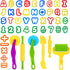 Dough Tools Play Dough Cutters, Various Shapes Include of Letters, Numbers, Symbols (47 PCS)...