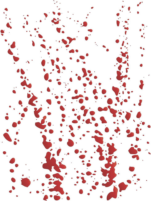 Stencils for Walls: Blood Splatter Stencil, 8 x 10.5 inch (L) - Spatter Splash Streaks Liquid Paint Ink Spot Blot Stencils for Painting Template, ...