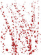 Stencils for Walls: Blood Splatter Stencil, 8 x 10.5 inch (L) - Spatter Splash Streaks Liquid Paint Ink Spot Blot Stencils for Painting Template, ...