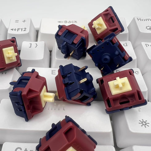 Gateron Quinn Keyboard Switches, 5-Pin Tactile Switches, Factory Pre-lubed,59gf Switches Keyboards,Compatible with RGB LED, Suitable for MX Mechan...