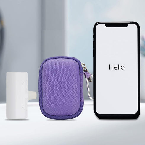 khanka Hard Travel Case Compatible with iWALK Small Portable Charger 3350mAh 4500mAh 4800mAh Ultra-Compact Power Bank, Case Only (Purple)......
