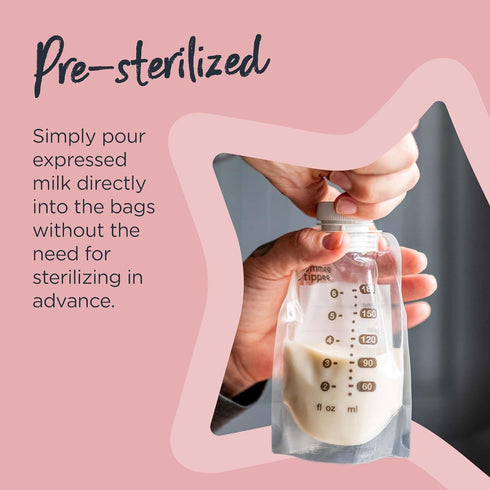 Tommee Tippee Breast Milk Starter Set, Compatible With All Leading Breast Pumps, Includes Breast-Like Nipples, 3x Milk Pouch Bottle Holders, 3x Pr...