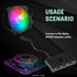 EZDIY-FAB Adapter Cable for Corsair RGB HUB, Lighting Node CORE, Commander CORE and iCUE Commander CORE XT, Smart RGB Lighting, Connect to Any 5V ...