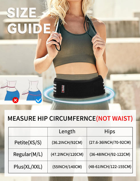 Sacroiliac SI Joint Hip Belt, Lower Back Support Brace for Men Women, Adjustable Pelvic Support Belt for Sciatica, Pelvis, Lumbar & Nerve Pain Rel...