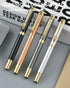 Metal Ballpoint Pens Set, Fancy Fine Point Smooth Writing Pens, Luxury Rollerball Pen with 10 Ink Refills 0.5 mm for Journaling, Men Executive, No...