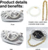 NAARIIAN Women‘s cloud-shape dumpling bags | Chunky chain clutch purses | Detachable shoulder strap Evening Handbags...