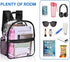 USPECLARE Clear Backpack for Stadium Approved 12×6×12, Water proof Clear Bag for Stadium Events and Concert Work Sport Event...