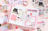 Draupnir Kawaii Pink Cute Cat Scrapbook Kit, Bullet Junk Journal Kit with Journaling/Scrapbooking Supplies, Stationery, A6 Grid Notebook Graph Rul...