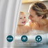 Titanker White Shower Curtain Liner 72 x 84 Extra Long Shower Liner Plastic Washable Shower Curtain Liner PEVA Shower Curtains for Bathroom with M...