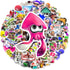 Splatoon Game Stickers for Kids and Teen, Cool Cartoon Game Splatoon Stickers for Water Bottle, Skateboard, Phone, Laptop, Bicycle, Travel Case, C...