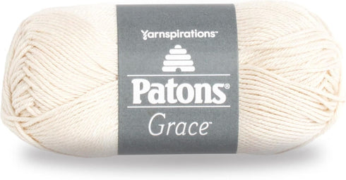 Patons 24606262008 Grace Yarn, 1.75 oz, Natural, 1 Ball...