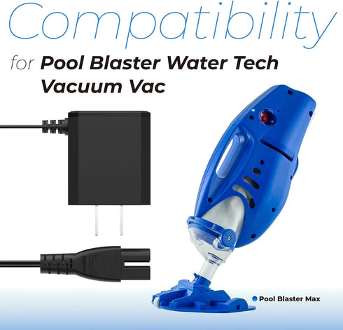 ANTOBLE 8.6V Charger Compatible with Pool Blaster Vacuum Charger Adapter LC099-2SK Power Cord for Water Tech Catfish Li Pool Vac Cleaner Power Sup...