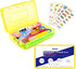 Sooez 1 Pack Clear Pencil Box, Plastic Hard Pencil Case with Stickers, Large Crayon Box with Snap-tight Lid, Stackable Storage Box Art Craft Marke...