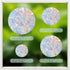 36 Pcs Anti-Collision Window Decals, Rainbow Stickers Circle Window Clings -to Save Birds from Window Collisions,Non Adhesive Prismatic Vinyl Wind...